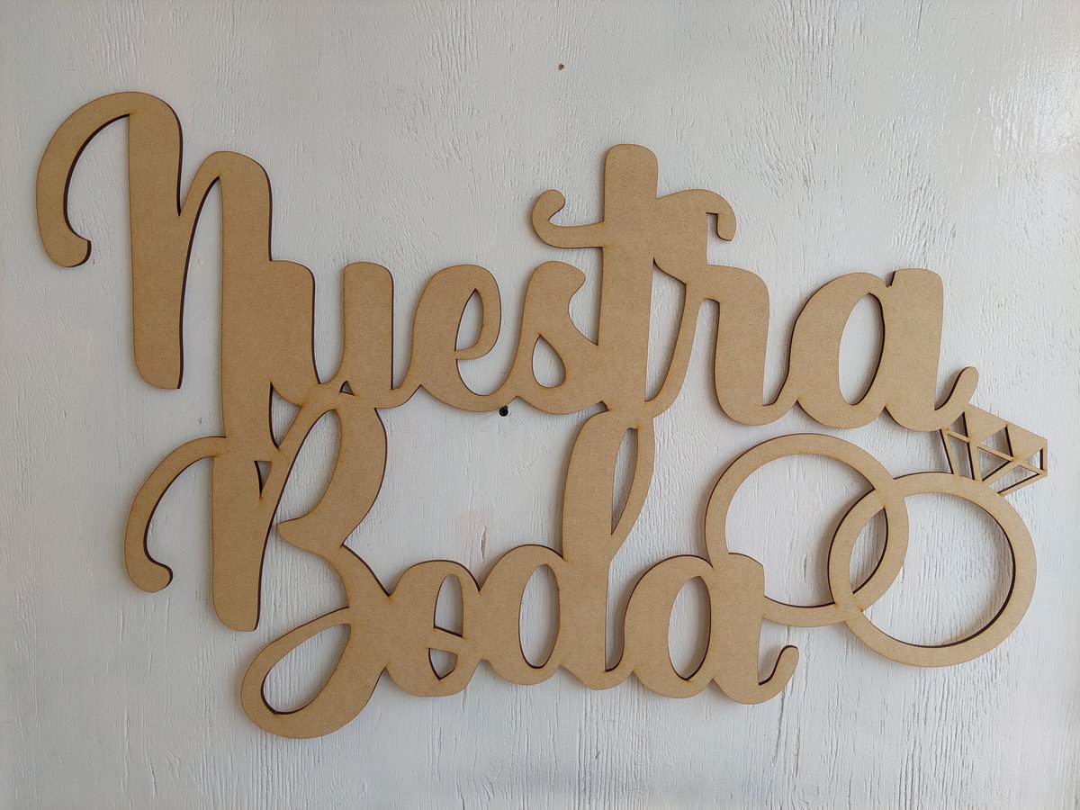 Letrero MDF Festividades